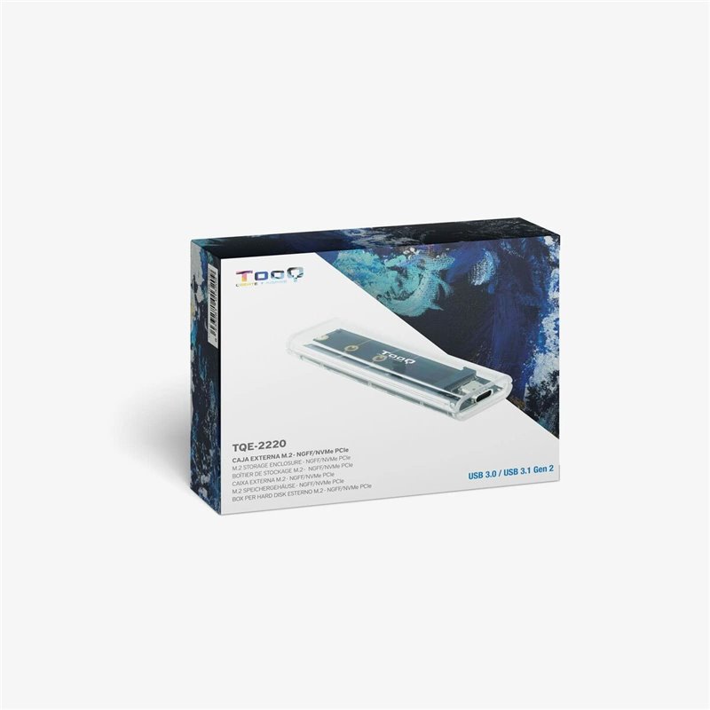 Image secondaire de Tooq TQE-2200 Boîtier de disques de stockage Enceinte ssd Transparent M.2