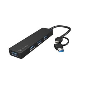 Hub USB Natec NHU-2023 Noir