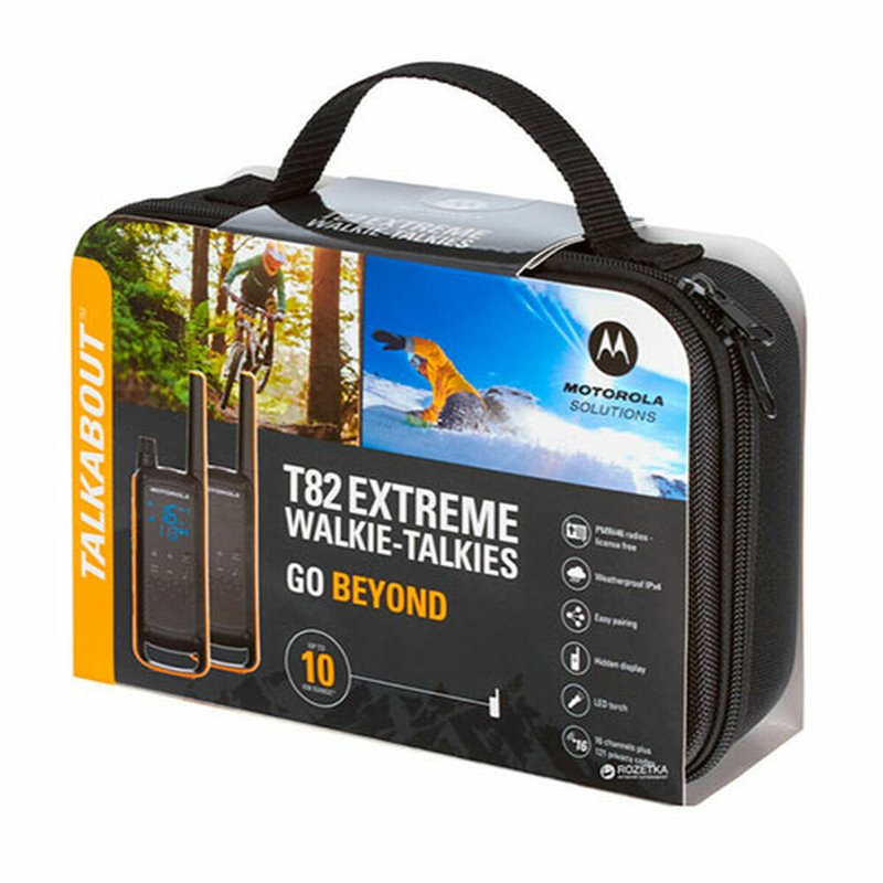 Motorola Talkabout T82 Extreme Twin Pack radio bidirectionnelle 16 canaux Noir, Orange