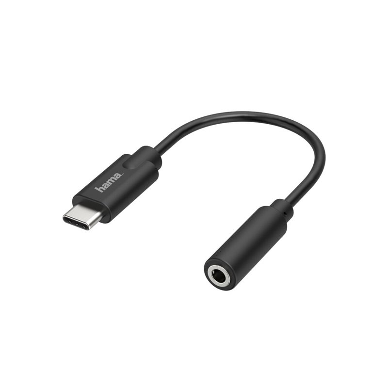 Hama 00205282 câble de téléphone portable Noir USB C 3,5mm