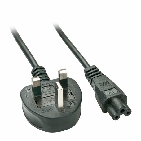 Câble dAlimentation UK/IEC C5 LINDY 30409 2 m