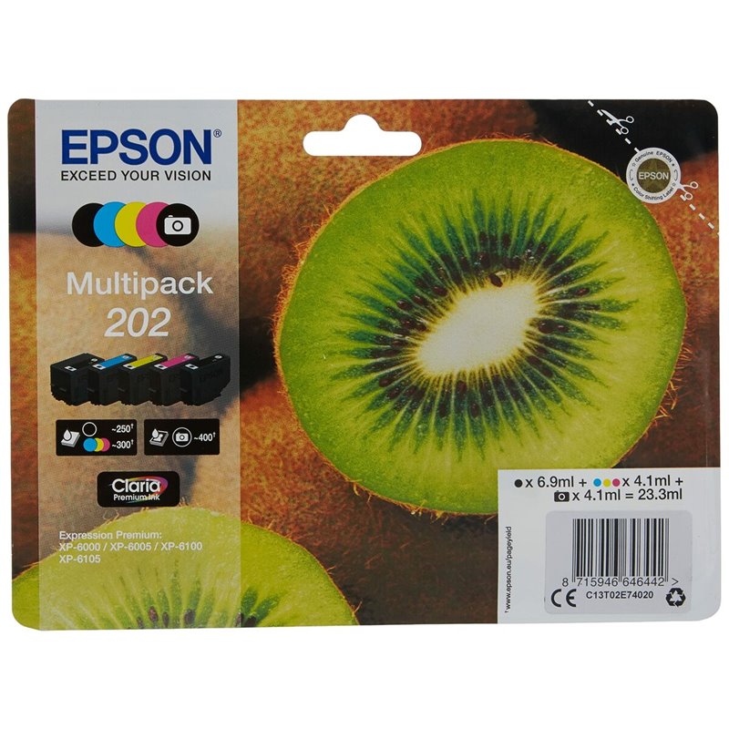 Epson Kiwi Multipack 5-colours 202 Claria Premium Ink