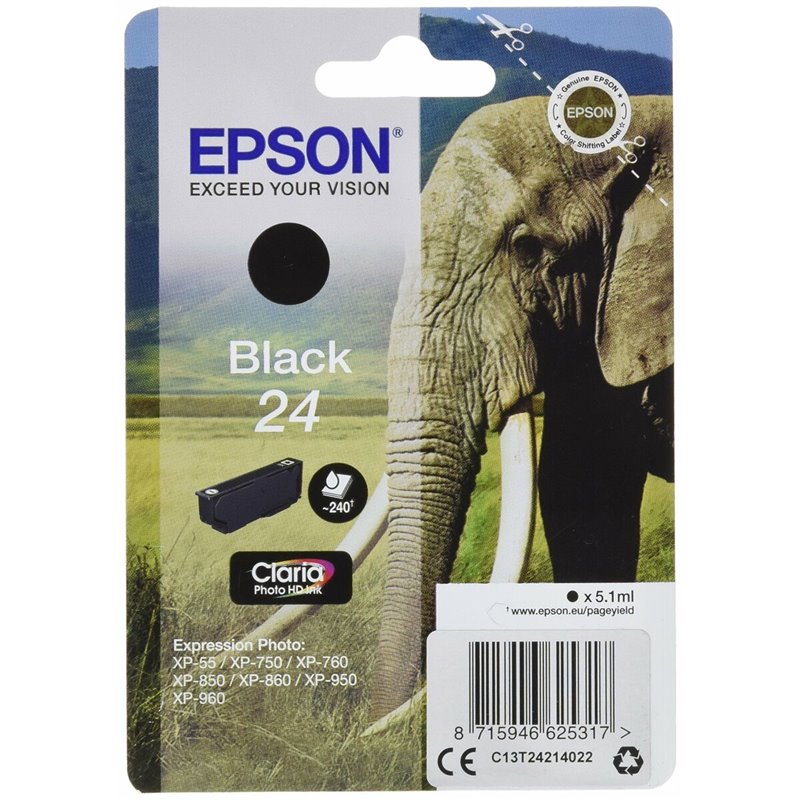 Cartouche d'encre originale Epson C13T24214022 Noir