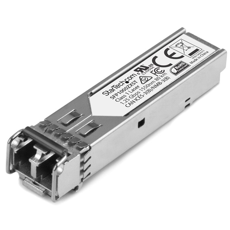 Startech.com Module de transceiver SFP 1000BASE-ZX à fibre optique Gigabit - Conforme aux normes MSA - Monomode LC - 80 km