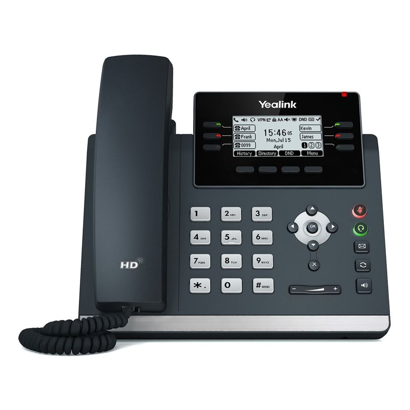 Yealink SIP T42U téléphone fixe Gris LCD Wifi