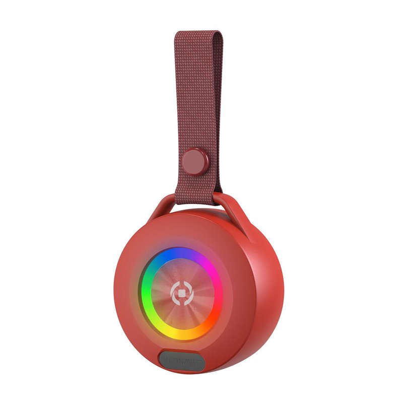 Haut-Parleurs bluetooth portables Celly LIGHTBEATRD Rouge