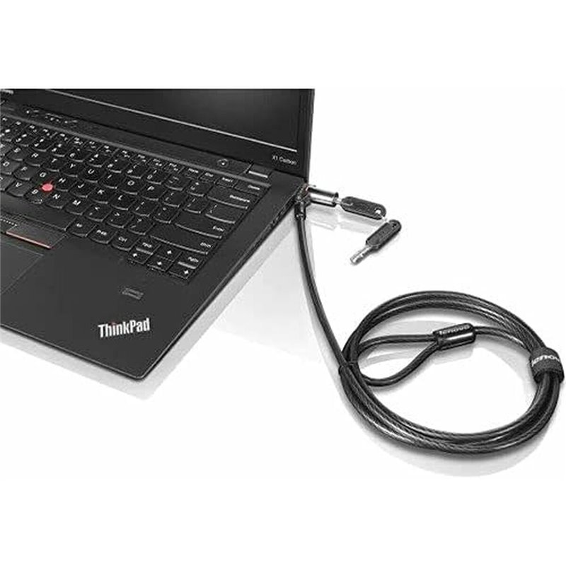 Image secondaire de Lenovo 0B47388 câble antivol Noir, Charbon de bois 1,5 m