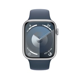 Montre intelligente Watch S9 Apple Bleu Argenté 45 mm
