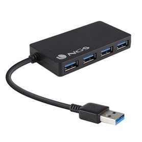 Hub USB NGS iHub 3.0 480 Mbps Noir