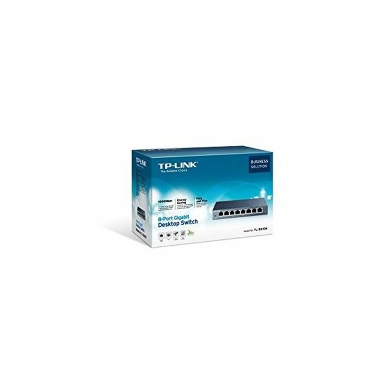 Image secondaire de Tp-Link TL-SG108 Non-géré Gigabit Ethernet (10/100/1000) Noir