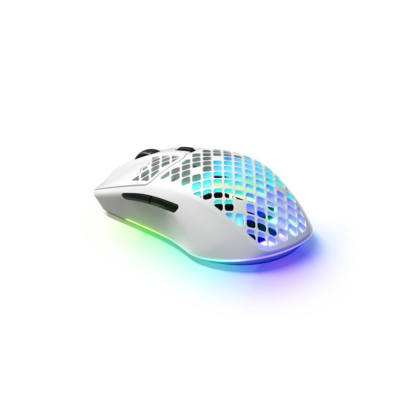 Image secondaire de Souris SteelSeries Aerox 3 Blanc Multicouleur Monochrome