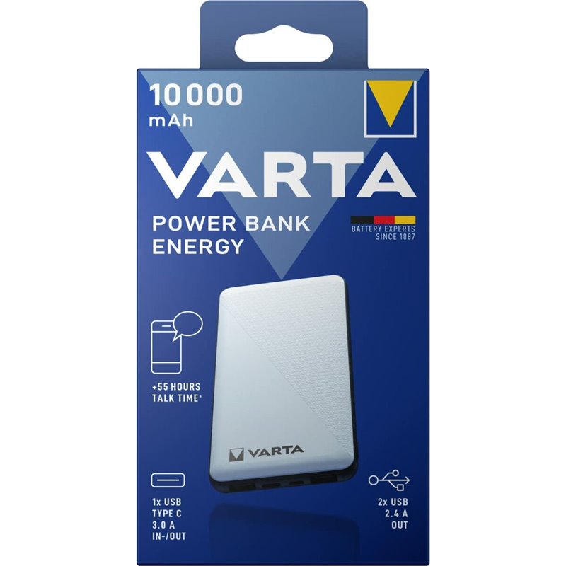 Image secondaire de Varta Energy 10000 Lithium Polymère (LiPo) 10000 mAh Noir, Blanc