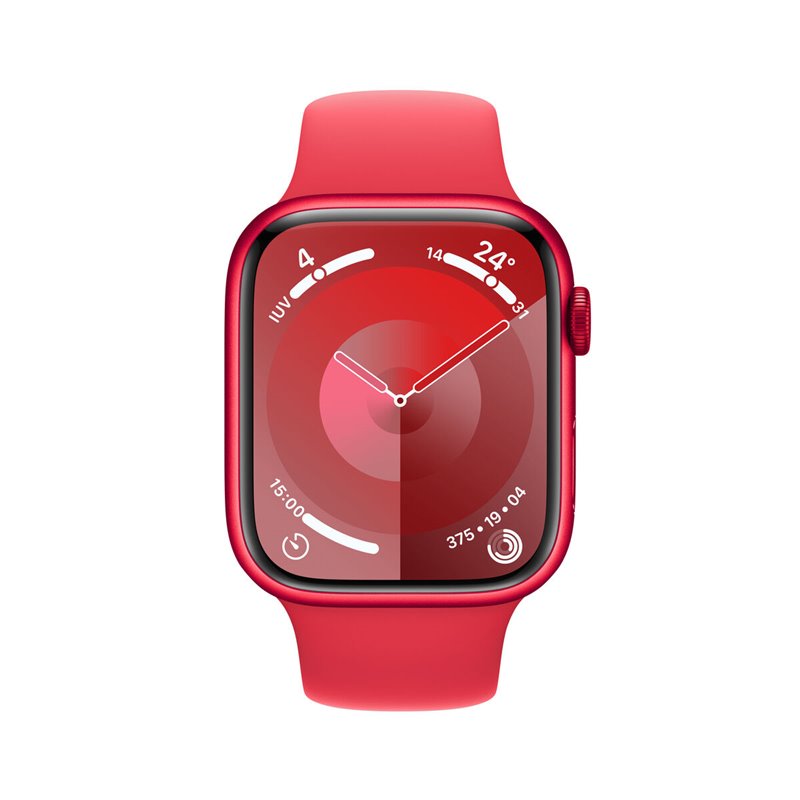 Image secondaire de Bracelet pour montre Watch S9 Apple MRYG3QL/A Rouge 45 mm