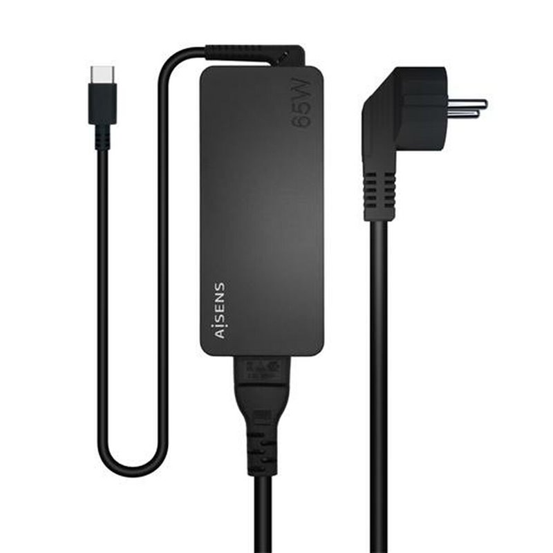 Aisens ASCH-1PD65D-BK adaptateur de puissance & onduleur Intérieure 65 W Noir