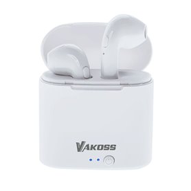 Écouteurs in Ear Bluetooth Vakoss SK-832BW Blanc Multicouleur