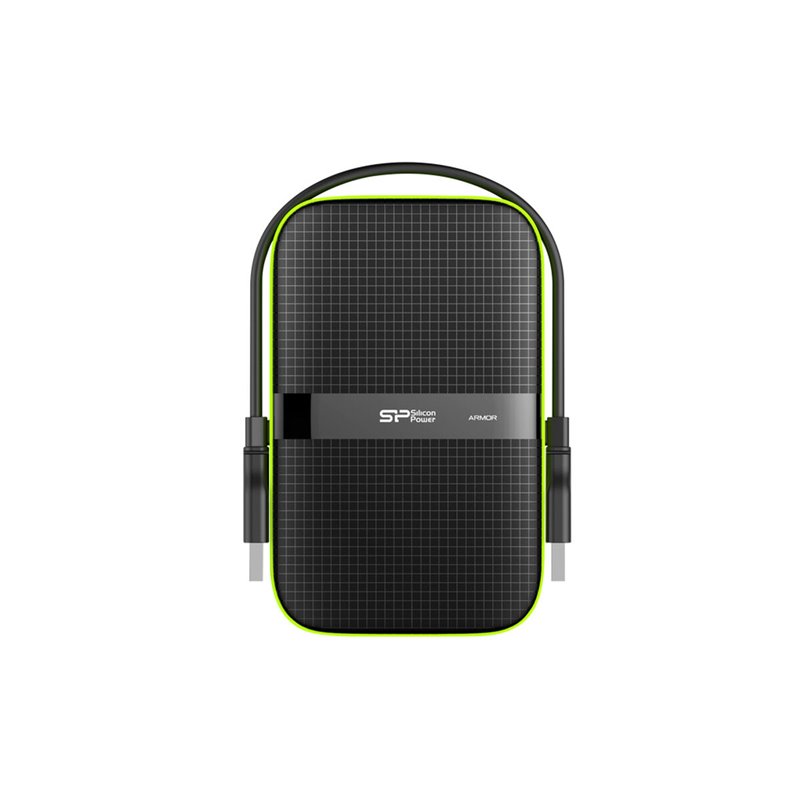 Silicon Power Armor A60 disque dur externe 5 To Noir, Vert