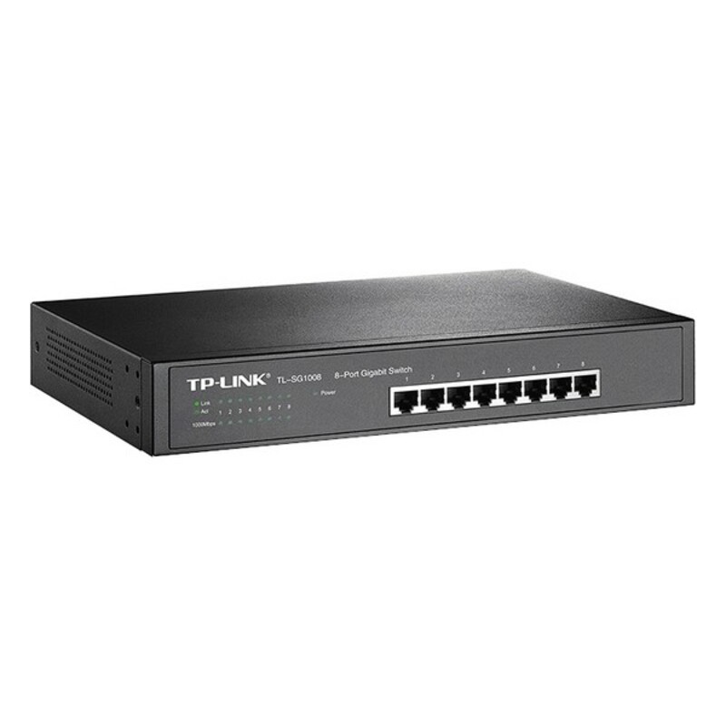 Tp-Link TL-SG1008 Non-géré Gigabit Ethernet (10/100/1000) 1U Noir