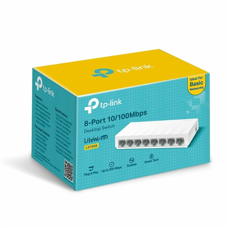 Image secondaire de Tp-Link LS1008 Non-géré Fast Ethernet (10/100) Blanc