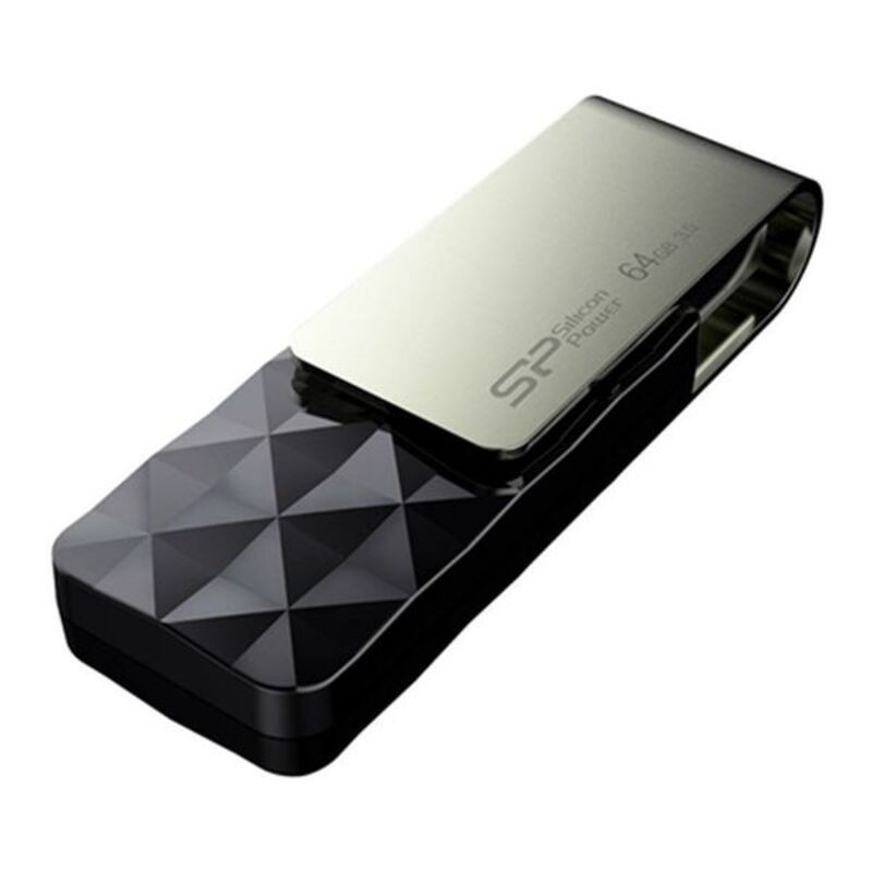 Silicon Power Blaze B30 lecteur USB flash 64 Go USB Type-A 3.2 Gen 1 (3.1 Gen 1) Noir