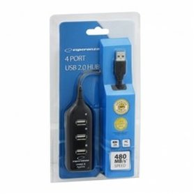 Hub USB Esperanza EA116 Noir