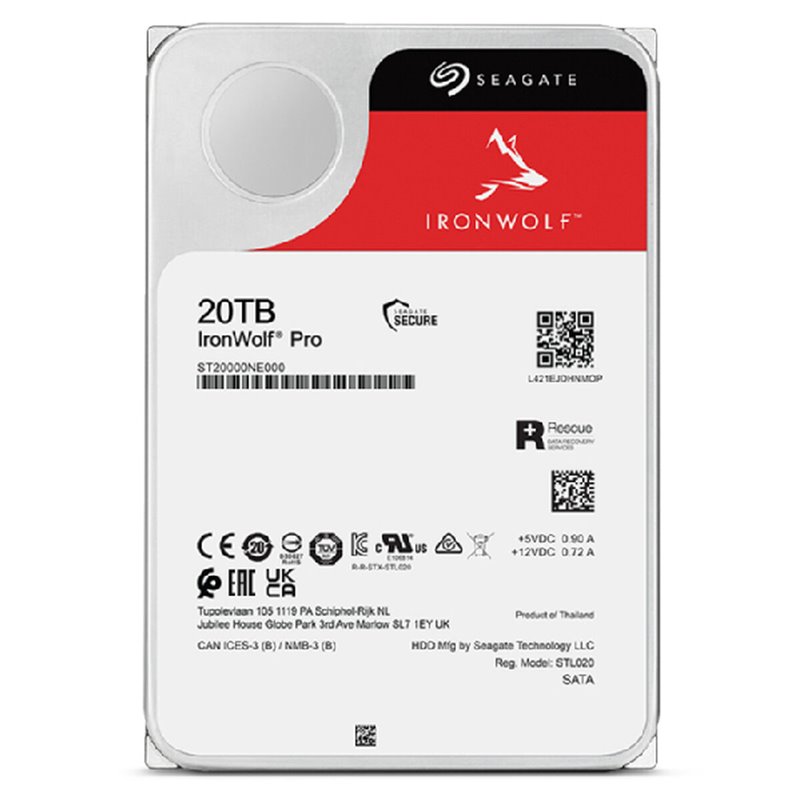 Seagate IronWolf Pro ST20000NT001 disque dur 3.5