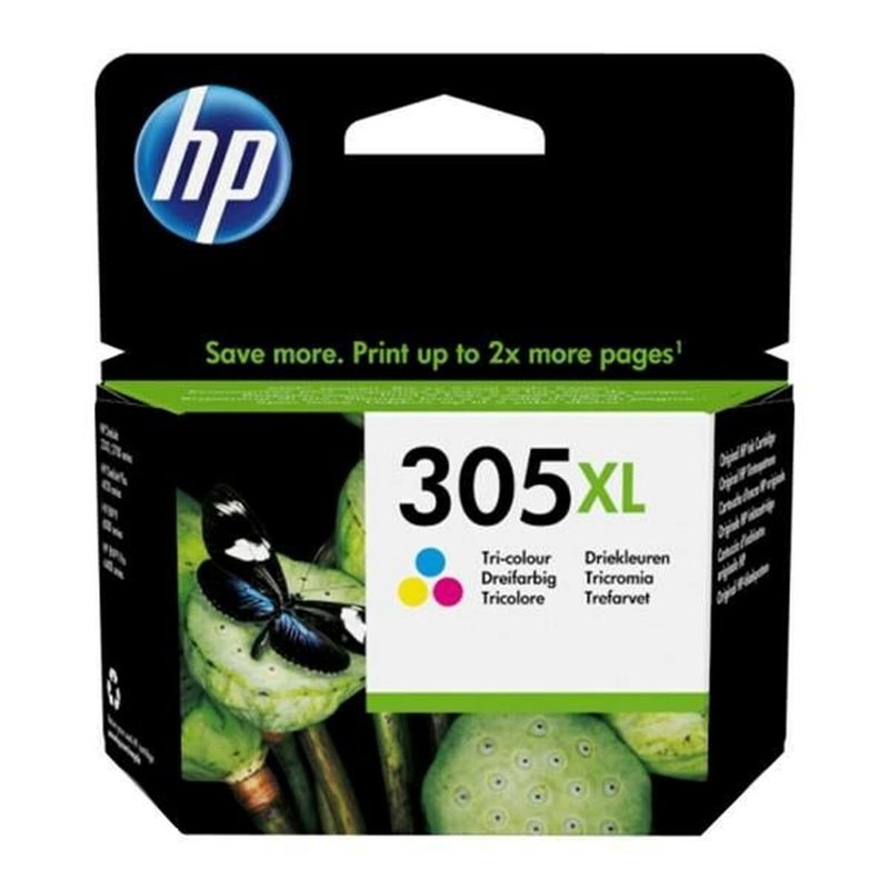 HP Cartouche dencre trois couleurs 305XL grande capacité authentique