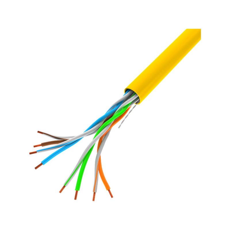 Câble Réseau Rigide UTP 6ème Catégorie Lanberg LCU5-10CC-0305-Y Jaune 305 m