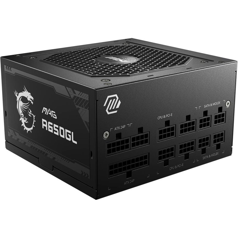 MSI MAG A650GL unité d'alimentation d'énergie 650 W 20+4 pin ATX ATX Noir