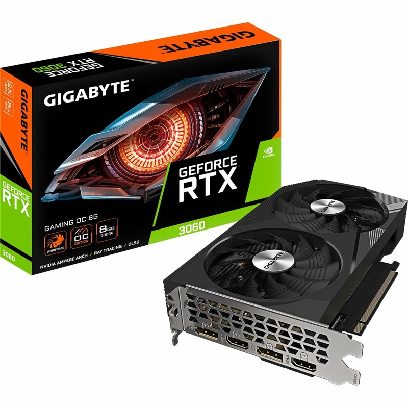 Gigabyte Gaming GeForce RTX 3060 OC 8G (rev. 2.0) Nvidia 8 Go GDDR6