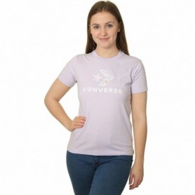 T-shirt à manches courtes femme Converse Seasonal Star Chevron Lavande S