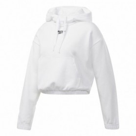 Sweat à capuche femme Reebok Sportswear Cropped Blanc XS