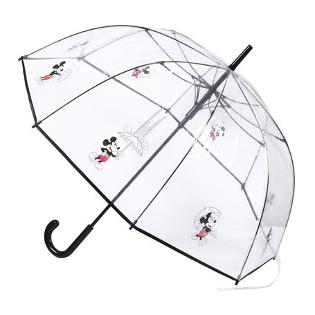 Parapluie Mickey Mouse Transparent Noir