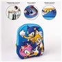 Cartable 3D Sonic 25 x 31 x 9 cm Bleu