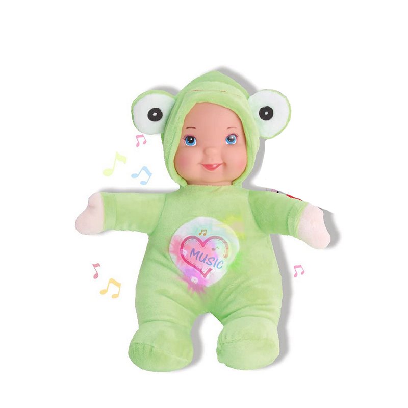 Bébé poupée Reig Peluche musicale 35 cm Grenouille