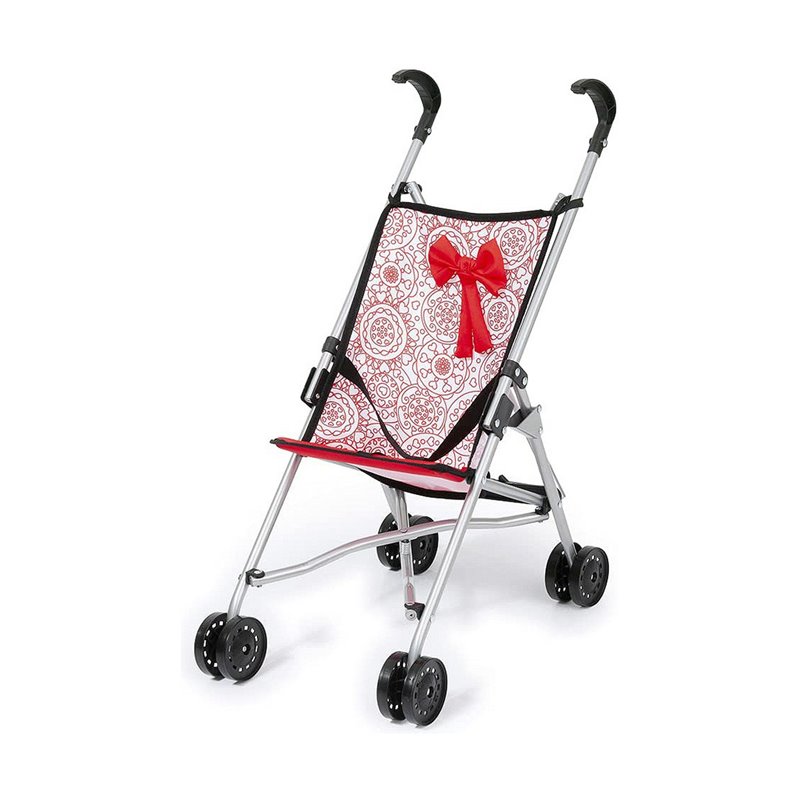 Poussette pour poupées Reig Parapluie Blanc Rouge Princesse