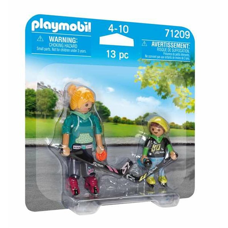 Playset Playmobil 71209 13 Pièces Joueur de hockey Duo