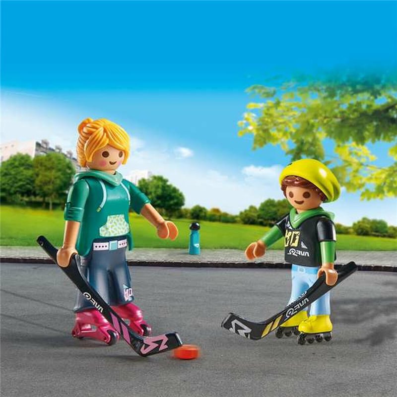 Image secondaire de Playset Playmobil 71209 13 Pièces Joueur de hockey Duo