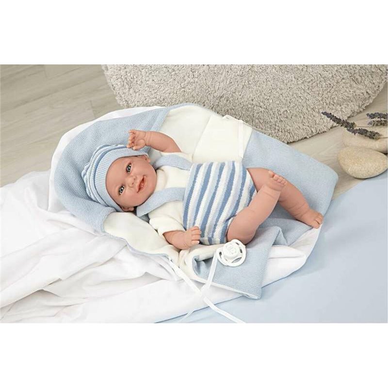 Image secondaire de Bébé poupée Arias Elegance Babyto Sucette 35 cm Bleu