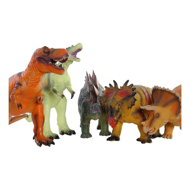 Image secondaire de Dinosaure DKD Home Decor 6 Unités 48 x 23 x 34,5 cm Moelleux