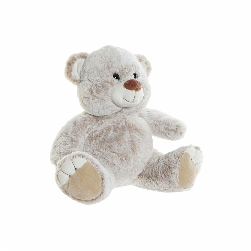 Jouet Peluche DKD Home Decor Marron Beige Multicouleur Plastique Ours 29 x 24 x 29 cm