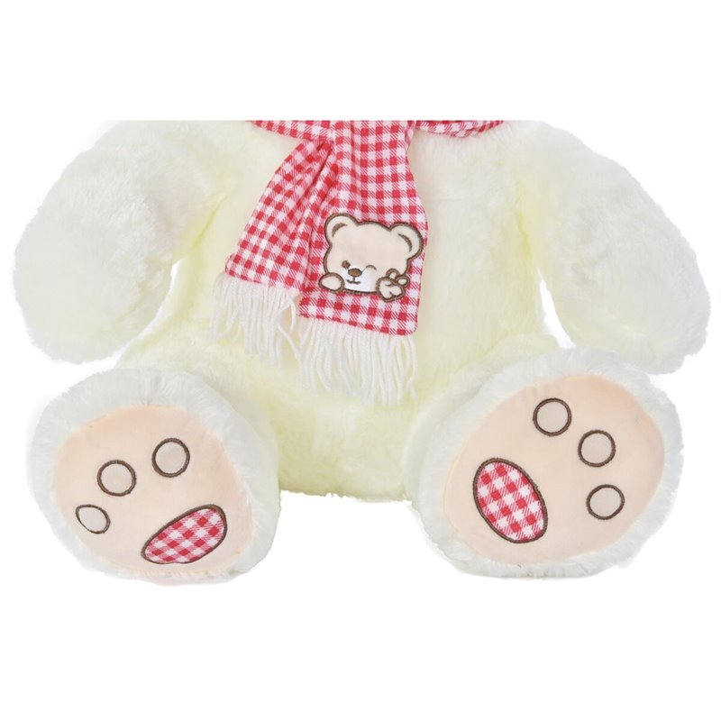 Image secondaire de Ours en peluche DKD Home Decor Rouge Blanc Bordeaux Enfant 20 x 20 x 50 cm (2 Unités)