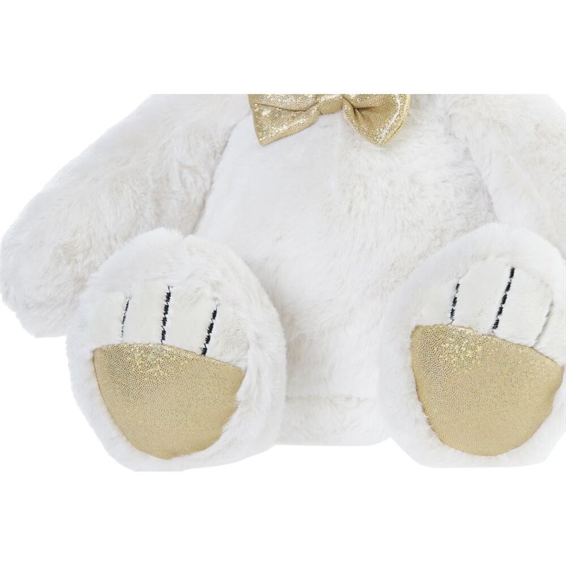 Image secondaire de Ours en peluche DKD Home Decor Nud papillon Blanc Doré Métal Enfant Ours 30 x 40 cm 30 x 30 x 36 cm