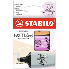 Surligneur Stabilo Pastel Love 3 Pièces (Reconditionné D)