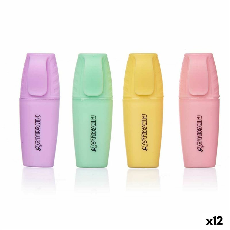 Ensemble de Marqueurs Fluorescents Multicouleur (12 Unités)