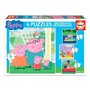 Set de 4 Puzzles   Peppa Pig Cosy corner         16 x 16 cm  