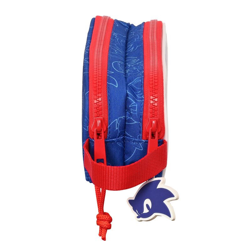 Image secondaire de Trousse Fourre-Tout Double Sonic Let's roll Blue marine 21 x 8 x 6 cm