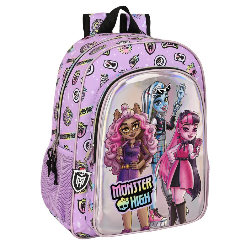 Cartable Monster High Best boos Lila 33 x 42 x 14 cm