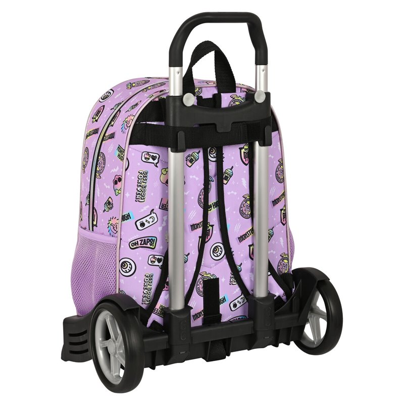 Image secondaire de Cartable à roulettes Monster High Best boos Lila 33 x 42 x 14 cm