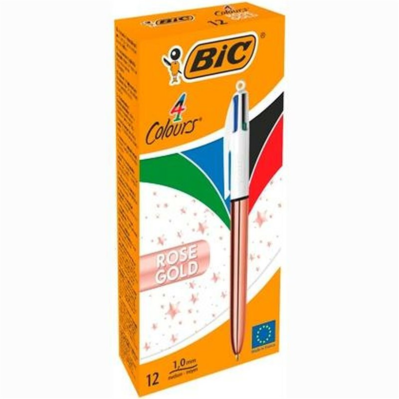 Crayon Bic Blanc Rose (12 Pièces)