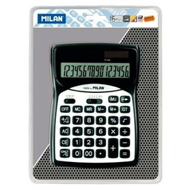 Calculatrice Milan Noir Plastique 18,7 x 13,5 x 2,5 cm
